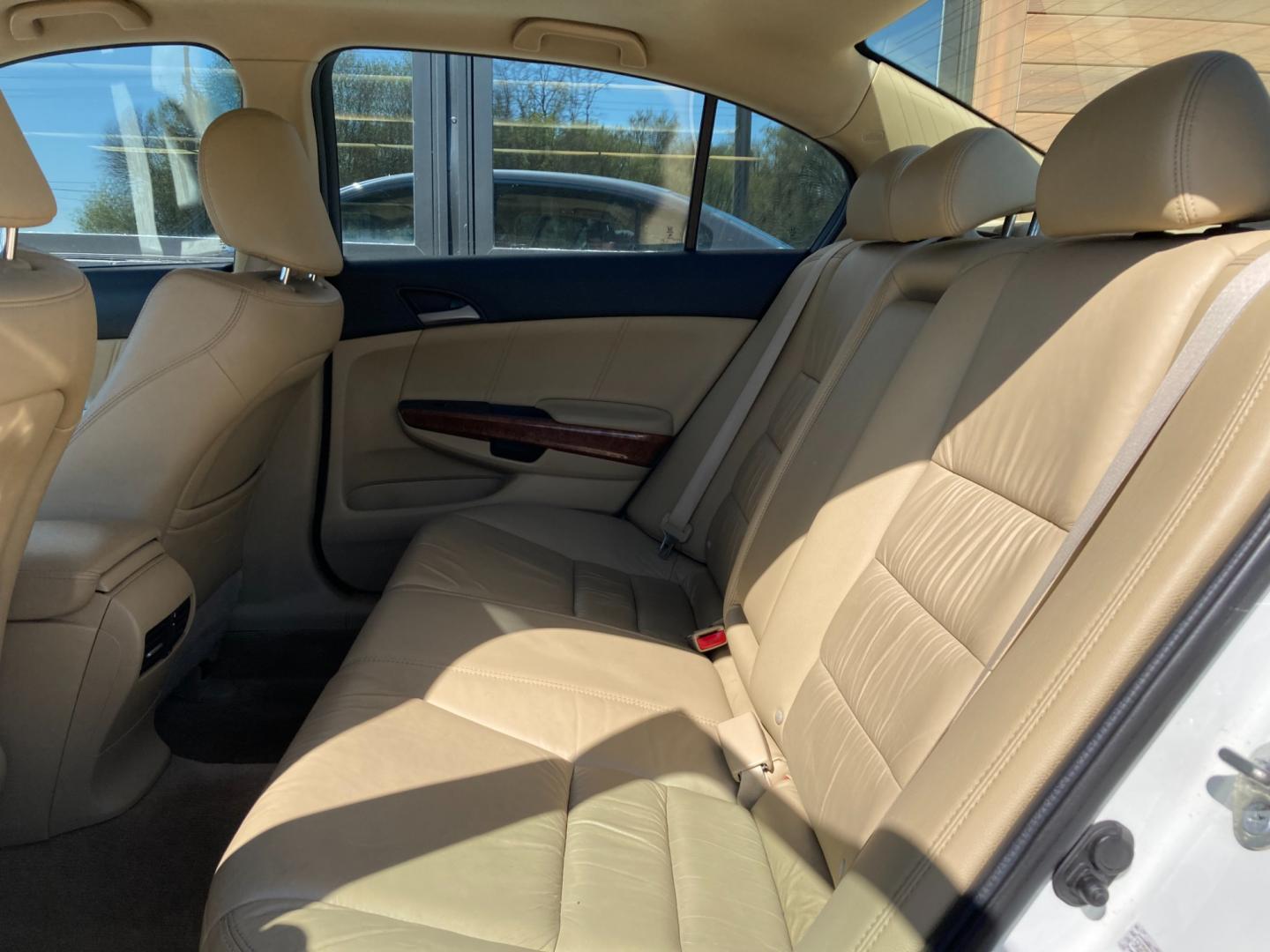 2011 Taffeta White Honda Accord EX-L V-6 Sedan AT (5KBCP3F8XBB) with an 3.5L V6 SOHC 24V engine, 5-Speed Automatic transmission, located at 1800 South Ihm Blvd, Freeport, IL, 61032, (815) 232-5543, 42.278645, -89.607994 - Accord EX-L 4D Sedan V6 - Photo#8
